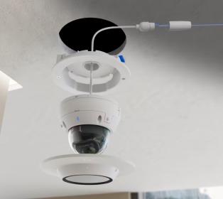 AI Dome Camera Flush Mount (White)