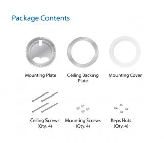 UniFi U6 Lite & nanoHD Recessed Ceiling Mount (3-pack)