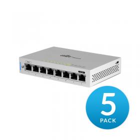 UniFi Switch - 8 poort, no PoE - 5-PACK